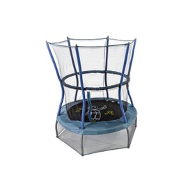 Skywalker Trampolines Space Explorer Mini Trampoline, 48 - Inch, Dark Blue/Grey with Astronaut