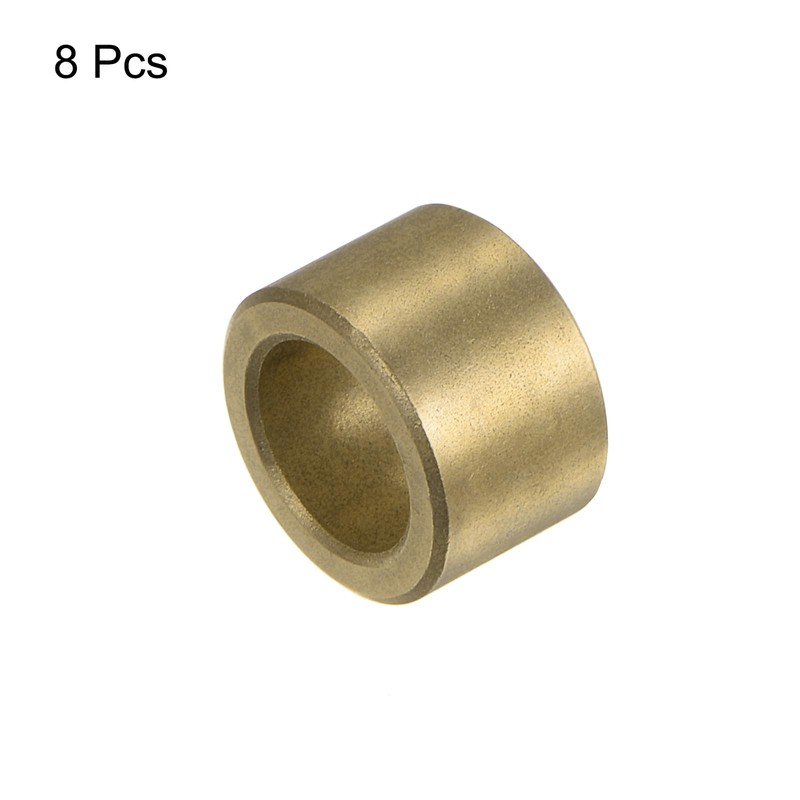 sourcing map 8pcs Sleeve (Plain) Bearings 8mm Bore x 12mm