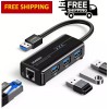 UGREEN USB 3.0 Hub Ethernet Adapter 10/100/1000 Gigabit Network Converter+3