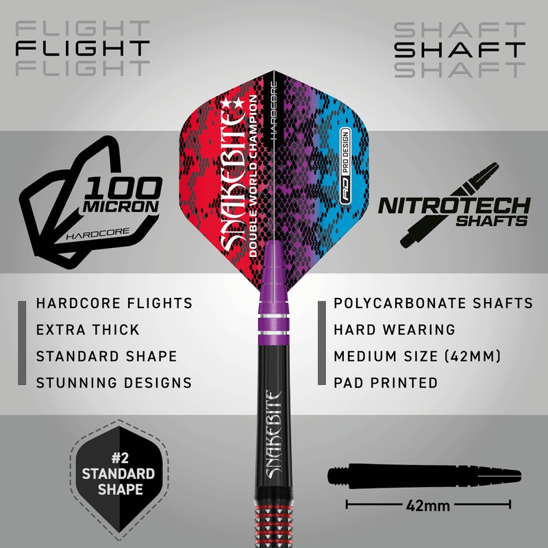 RED DRAGON Peter Snakebite Wright Spirit 18 Gram Softip Premium