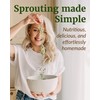 Elementi Sprouts Growing Kit for Wide Mouth Mason Jars, Set