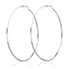 60mm silver hoop earrings | Extra large silver hoops |