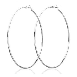 60mm silver hoop earrings | Extra large silver hoops | Big silver hoops | Thin silver hoop earrings | Huge silver hoops