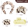 Zkptops 5Pcs Spa Headband for Washing Face Wristband Set Sponge
