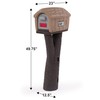 Simplay3 Rustic Home Plastic Residential Cabin Mailbox & Post Mount