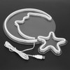 LED Neon Lamp USB Moon Star Pattern Sign Light Home
