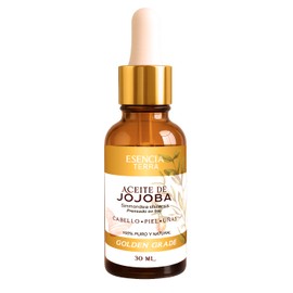 100% Aceite de Jojoba - Hidratante Natural para Cabello, Rostro, Uñas y Cutículas – No Obstruye los Poros, Prensado en Frío y de Rápida Absorción -100% Puro Golden Grade 30ml