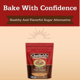 Chatfield's Granulated Date Sugar Raw - Sugar Substitute for Kosher, Vegan and Gluten Free (Pack of 1)