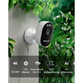 Reolink, Lumus Pro 4K Wi-Fi Outdoor Surveillance Camera with 2.4/5GHz Dual Band Wi-Fi 6, Intelligent Detection, Spotlight Night Vision, 24/7 Recording, Two-Way Audio, Siren, Weatherproof,
