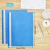 Pack of 12 A4 Expanding File Folder Plastic Document Folder
