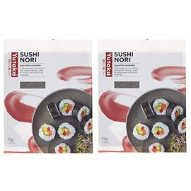 Sushi Nori Seaweed 11 g (Pack of 2, Total 10 Sheets)