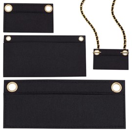 WADORN 3pcs Purse Felt Insert Organizer, Handbag Divider Pocket Inside Tote Bag Insert Organizer Conversion Multi Pocket Felt Insert Liner with Eyelet Bag in Bag for Women Handbag Pochette Clutches