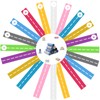 YQQKIRA520 100-Pack Storage Elastic Bands with Buckle: Clothing Storage Solution