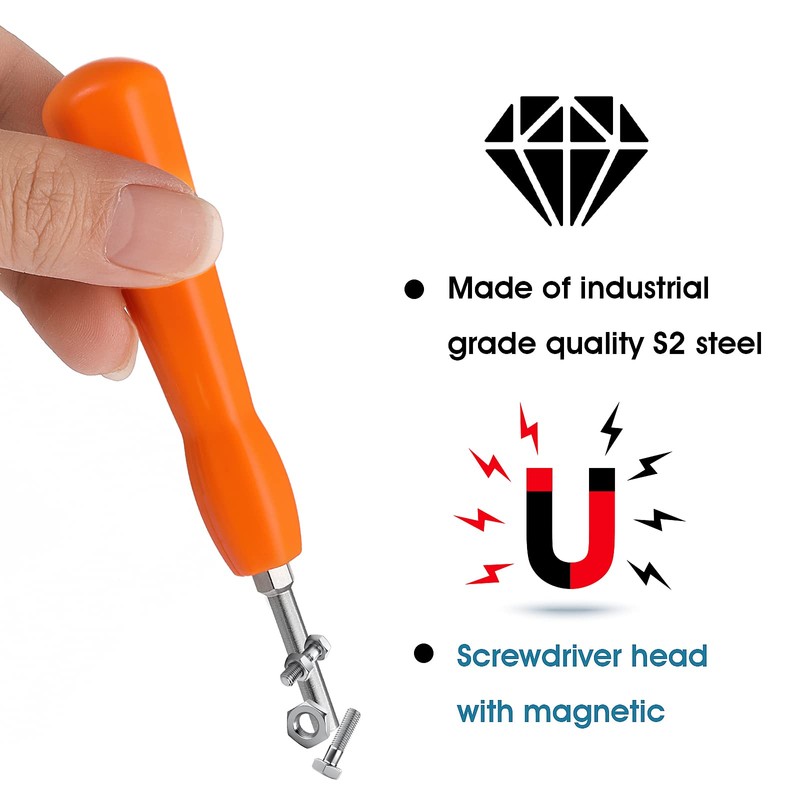 Gamebit Security Screwdriver, Double-Ended 4.5mm 3.8mm Gamebit Screwdriver Bit Set