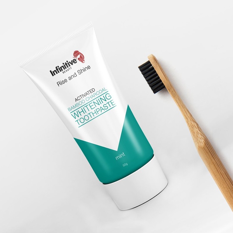 Infinitive Beauty Rise and Shine Activated Bamboo Charcoal Whitening Toothpaste