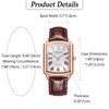 Men Watches Square Leather Seiko Watch Waterproof Quartz Watch Leather