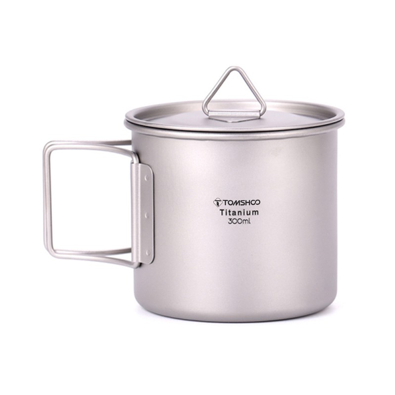 TOMSHOO Ultralight Titanium Cup Outdoor Portable Camping Picnic Water Cup