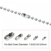 sourcing map Ball Chain Connector Clasps, Stainless Steel Replacement Cord