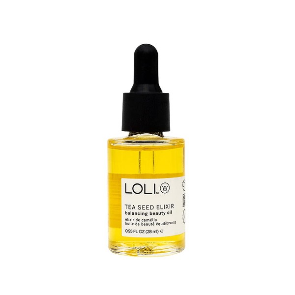 LOLI - Organic Tea Seed Elixir Balancing Face Oil | Clean, Non-Toxic, Zero Waste Skincare (.95 fl oz | 28 ml)