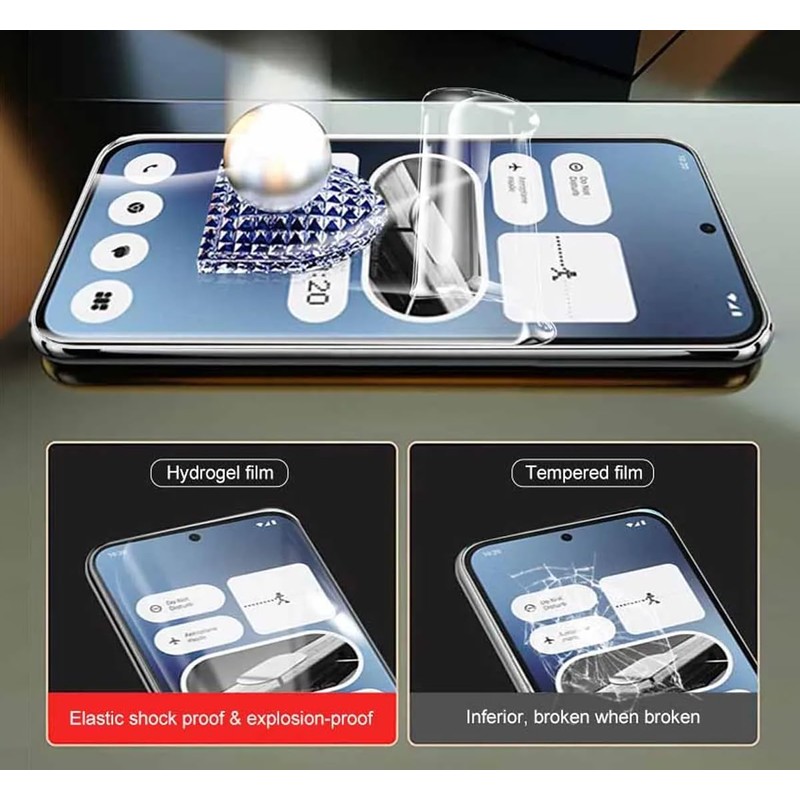 SRSRROP [3 Pack] Hydrogel Screen Protector for Nothing Phone (2a)