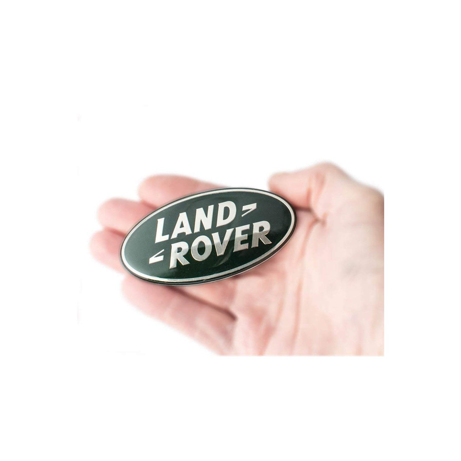 LAND ROVER RANGE ROVER SUPERCHARGED OVAL BADGES BLACK ON SILVER GENUINE ...