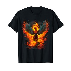 Fire Phoenix Bird Firebird Reborn Mythical Bird Phoenix T-Shirt