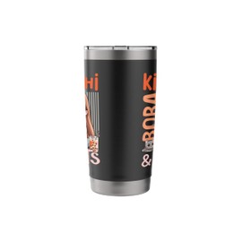 Cute Kimchi Boba & Cats Stainless Steel Insulated Tumbler