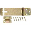 KOTARBAU® Hasp 130 mm with Padlock Yellow Galvanised Padlock Bolt