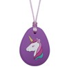 Munchables Sensory Unicorn Sensory Chew Necklaces for Girls (Purple)