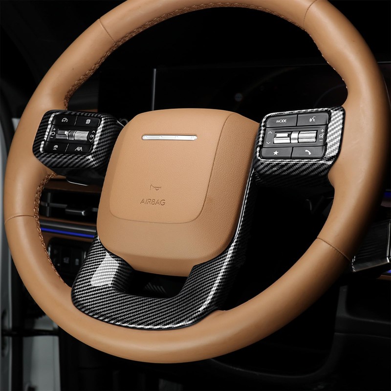 Premium Car Steering Wheel Handle Frame Cover, Compatible with Hyundai