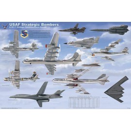 Feenixx USAF Strategic Bombers - Educational Poster - 36" x 24"