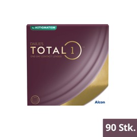 Dailies Total1 for Astigmatism Soft, Pack of 90, BC 8.6 mm, DIA 14.5 mm, CYL 0.75, Axis 90, -02.75 Dioptres