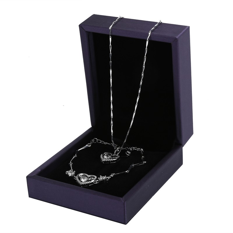 Bracelet Necklace Set Box Bag Combination Valentine's Day Jewelry Gifts