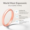 ThunderFit Women's Silicone Stackable Wedding Ring Sets, Thin Rubber Wedding