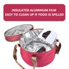 2 Pack Pie Carrier with Lids and Handles, Loadable Cupcake