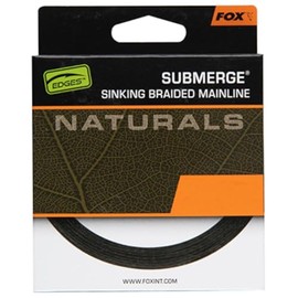 Fox Submerge Naturals Braid - 300 m Braided Fishing Line, Diameter/Load Capacity: 0.25 mm / 20.4 kg / 45 lb
