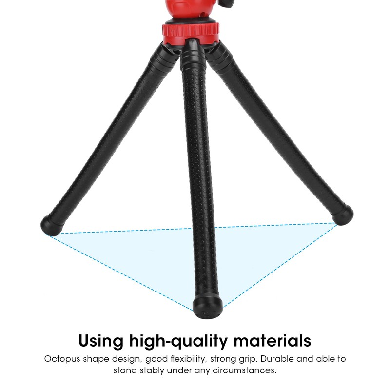 Camera Smart Phone Portable Flexible Rubber Octopus Tripod Bracket Shooting