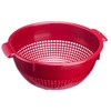 Westmark 2126221R Colander with Recessed Grips and Attachment Racks, Plastic,