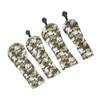 4Pcs Golf Club Head Cover PU Thick Plush Wear Resistant