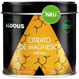 Magnesiumcitrat | 250 Kapseln | 440 mg elementares Magnesium | Hochgradig bioverfügbares Magnesium | Bei Müdigkeit und Ermüdung | Knochen und Gelenke, Muskeln Cit