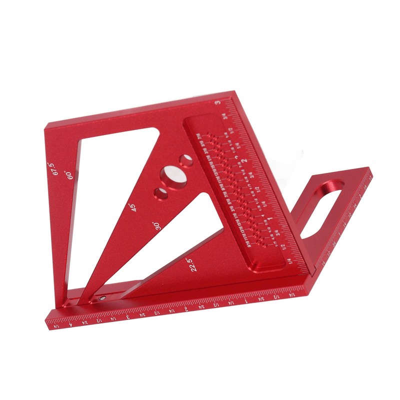 Woodworking Ruler Multifunctional Angle Measuring Ruler Aluminum Alloy Square Tool