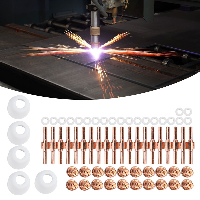65Pcs PT‑31 Plasma Cutting Consumables Fit for CUT‑40 Plasma Cutting