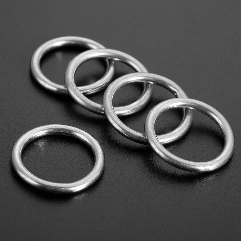 5個入り ステンレス鋼 Oリング 溶接 ステンレススチール製 Oリングセット 船用 ハンギングリング ボート用 内径40mm