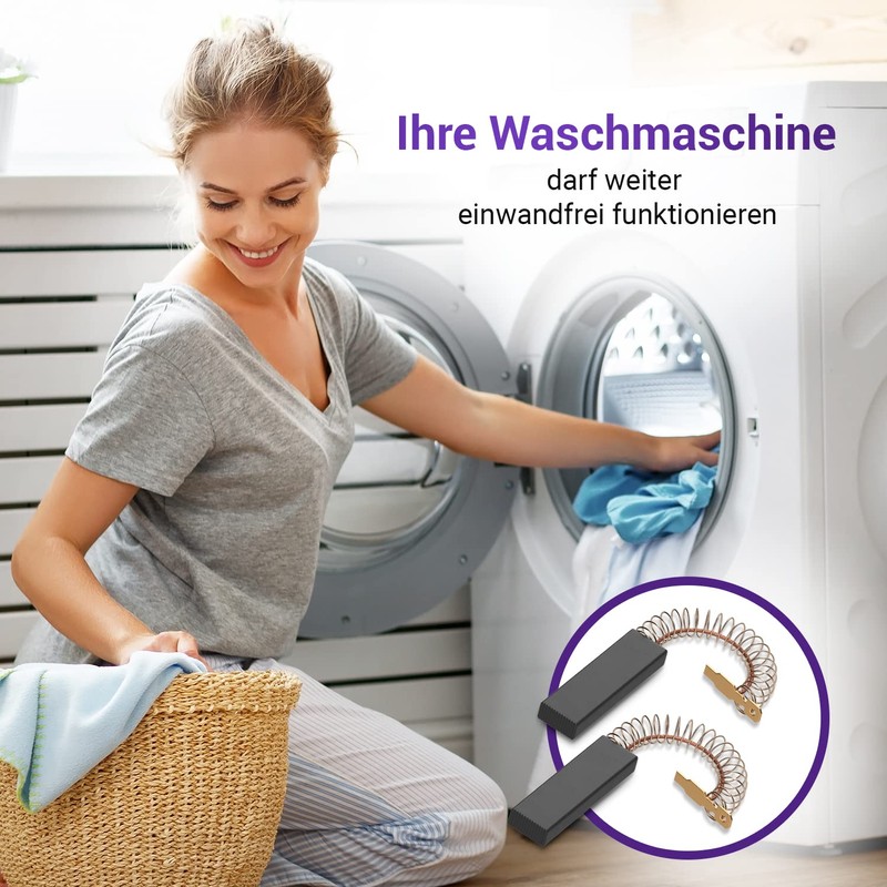 Vioks.pro Carbon Brushes Washing Machine 2 x Replacement for Bosch