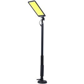 Work Lights with Stand,LED Camping Light,12V 10000 Lumen Super Bright Portable Outdoor Lights w/Telescoping Pole Suction Cup Magnetic Base,Flood Lamp for Outdoors Camp,Fishing,Picnic,BBQ,Power Failure