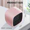 Portable Space Heater, YOUCIDI 1000W/800W Ceramic Electric Heater, Compact Small
