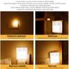 2 Pcs Plug in Night Light Mini Motion Sensor Night