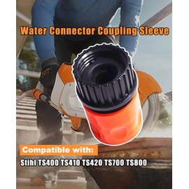 4 Pcs Water Connector Coupling Sleeve 3/4 inch compatible with Stihl TS400 TS410 TS420 TS700 TS800,Replace for 201-670-1701, 4201-670-1701 42016701701, 503266003, 609 082 662 609082662, 123120-4