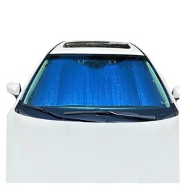 Formosa Covers - Sturdy Plasma Coated Car Windshield Sun Shade Blocks UV Rays - Visor Style Sun Protector Keep Your Vehicle Cool and Reduce Interior Heat (56" Wx35 H)