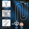 CDE Women's Necklace 925 Silver Chain Women's Moissanite Heart Pendant